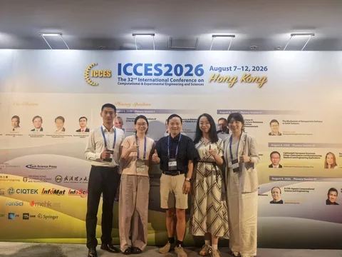 课题组成员在香港 ICCES 2026 会议现场合影